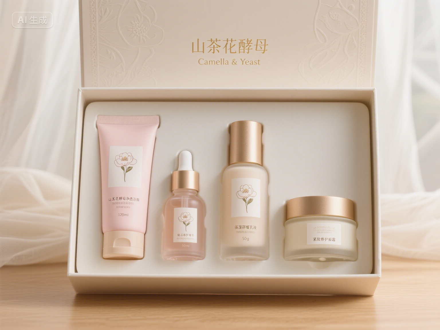 山茶花酵母组合护肤套盒